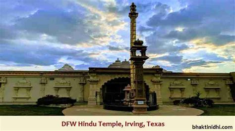 Dfw hindu temple irving. May 4, 2024 · Temple Regular Hours: Monday - Friday: 9:30am - 1:00pm and 5:30pm - 8:30pm Saturday - Sunday: 9:00am - 8:30pm 