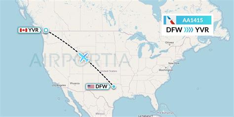 Dfw to vancouver. All flight schedules from Dallas Fort Worth International , Texas , USA to Vancouver International Airport, Canada . This route is operated by 1 airline (s), and the flight time is 4 hours and 35 minutes. The distance is 1761 miles. 