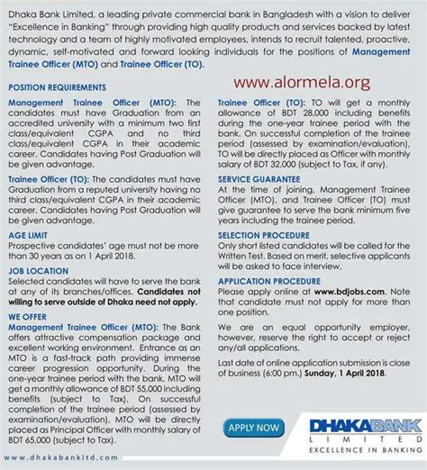 Dhaka Bank Career