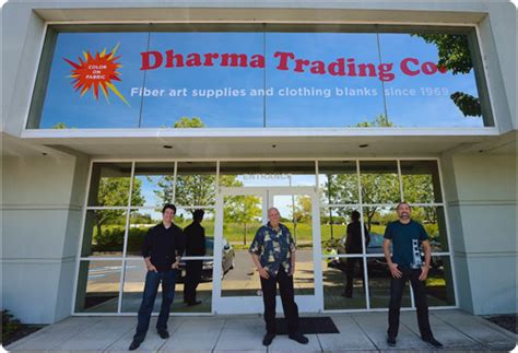 Dharma trading company. MY DHARMA ACCOUNT Dyes. Tie-Dye Big Group Kit. Get it for $72.95. Paints. Lumiere and Neopaque Fabric Paint. Get it for $3.29. Clothing & Dyeables. Cotton Jersey Face … 