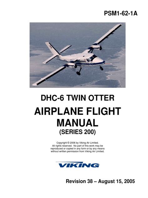 Dhc 6 twin otter flight operations manual. - Un manual práctico para el actor gratis.