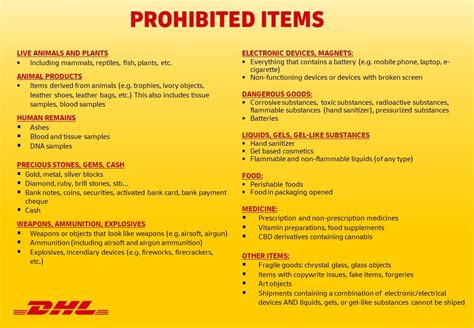 Dhl prohibited items usa.  Track your package every step of the way.  Track with ...