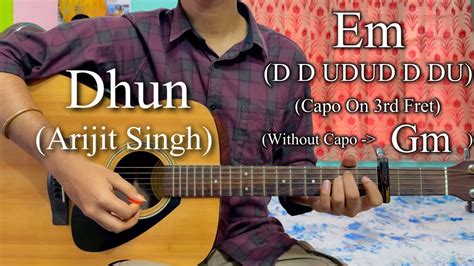 Dhun chords without capo.  Original Key G Minor Time Signature 44 Tempo 66 Suggested Str...