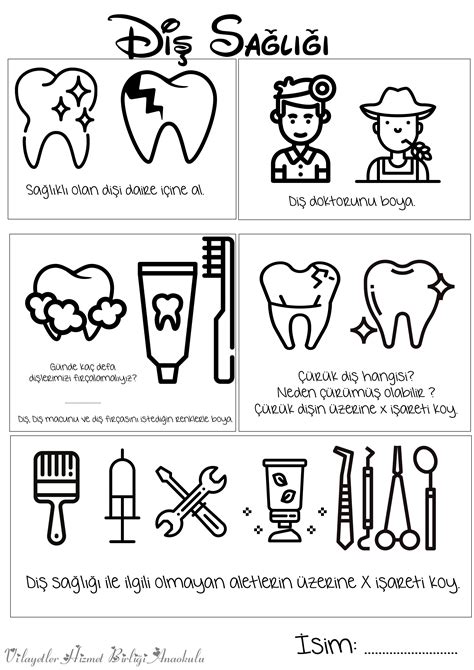 Diş sağlığı ile ilgili etkinlik plani