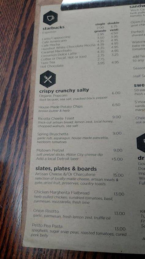 Dia Kresge Court Menu