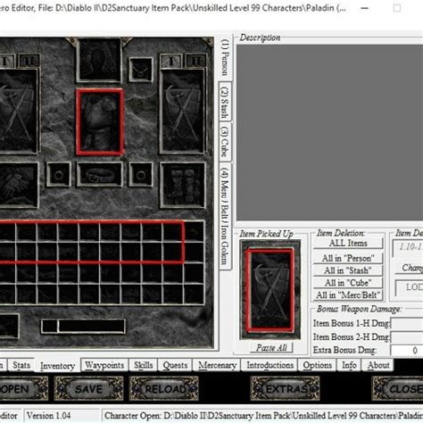 Diablo 1 Save Game Editor datenergytron