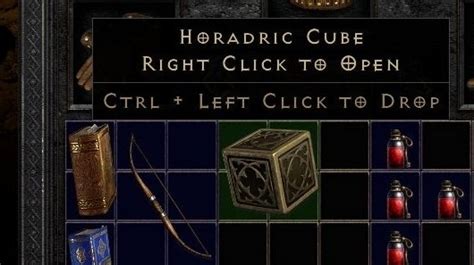 Diablo 2 Horadric Cube location How to use the Horadric Cube and recipes list explained 