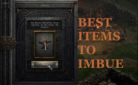 Diablo 2 How to imbue items and when to imbue items explained 