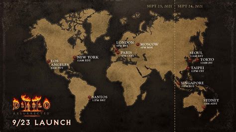 Diablo 2 Resurrected release time in UK BST CEST EDT and PDT explained 