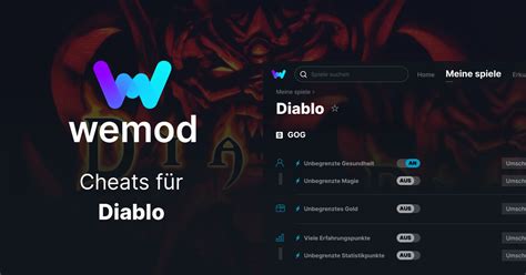 Diablo Cheats und Trainer für PC - WeMod