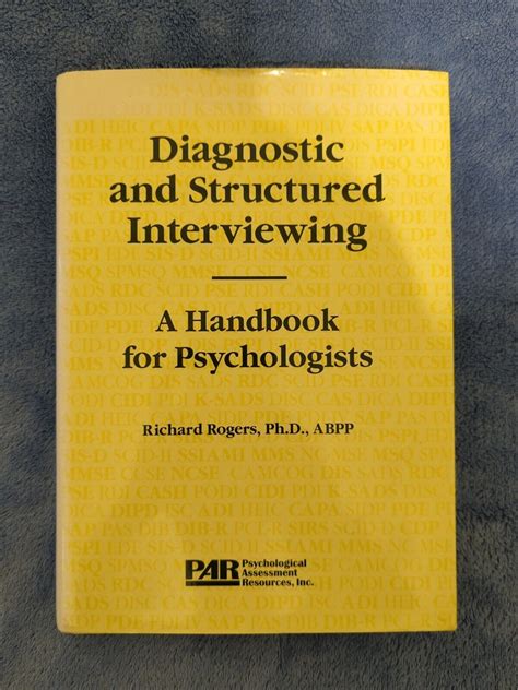 Diagnostic and structured interviewing a handbook for psychologists. - Mark x japanese user manual in english.
