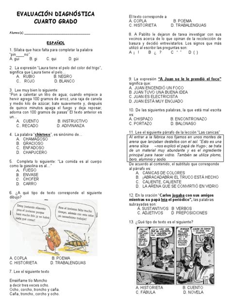 Diagnostico-Cuarto-Gradohistorieta PDF - Scribd