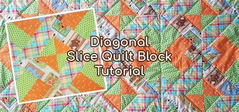 Diagonal Slice Quilt Block Technique Craftcore Quilting Tutorial