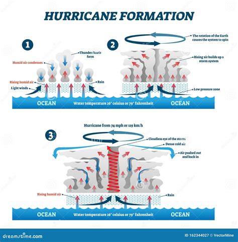 Diagram Explaining How Hurricanes Form