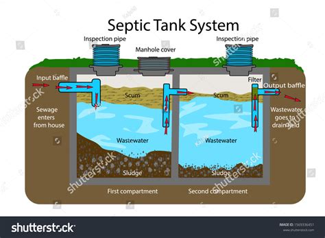 Diagram Of Septic System And Drain Field How Does A Septic S