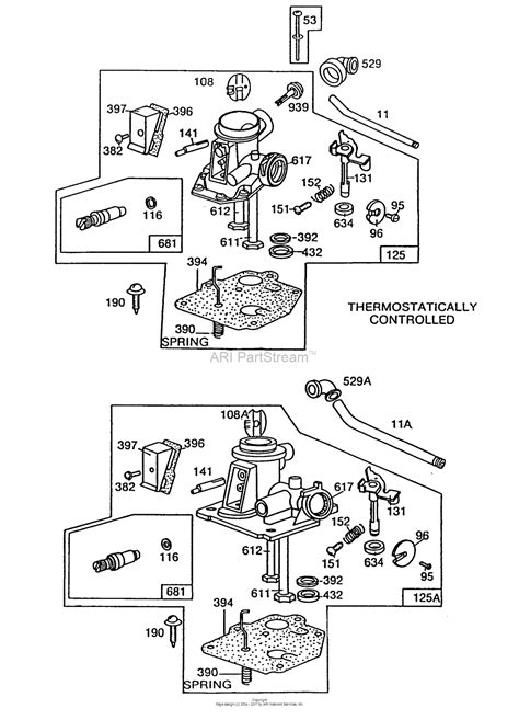 Diagram of briggs and stratton carburetor. The 591378 is a genuine replacement type carburetor for Briggs and Stratton single-cylinder engines. This OEM part is used on select 20 cubic inches. horizontal OHV engines and ensures proper fit and performance. For Fitment: for Briggs & Stratton # 697978, 796321, 696132, 696133, 796322, 699958, 697351, 699966, 698455, … 