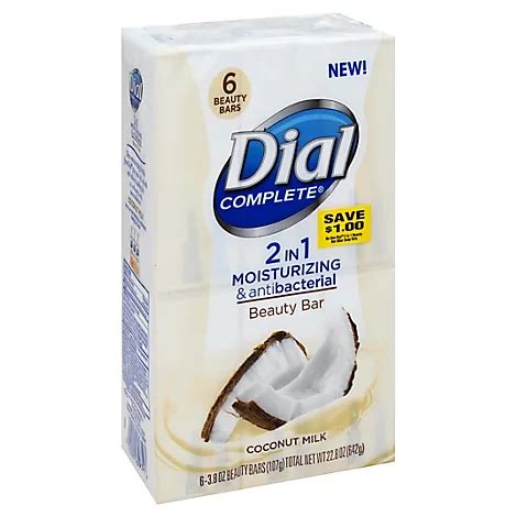 Dial Coconut Milk Beauty Bar Soap - 6-3.8 Oz - Safeway