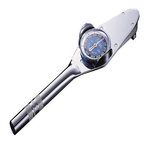 Dial type torque wrench.  Models feature a memory pointer that indicates the h...