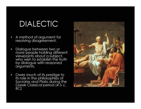 It moves from Plato, for whom dialectic is necessary to destroy incorrect theses and attain thinkable being, to Cusanus, to modern philosophers—Descartes, Kant, Hegel, Schleiermacher and Gadamer, for whom dialectic becomes the driving force behind the constitution of a rational philosophical system. . 