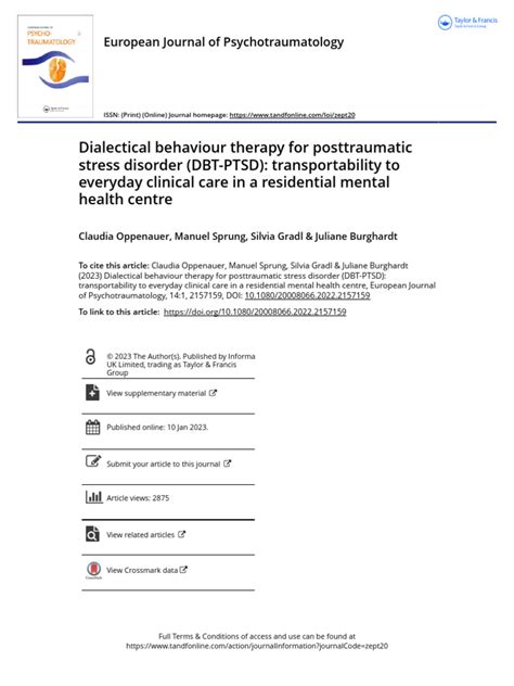 Dialectical behaviour therapy for posttraumatic stress …