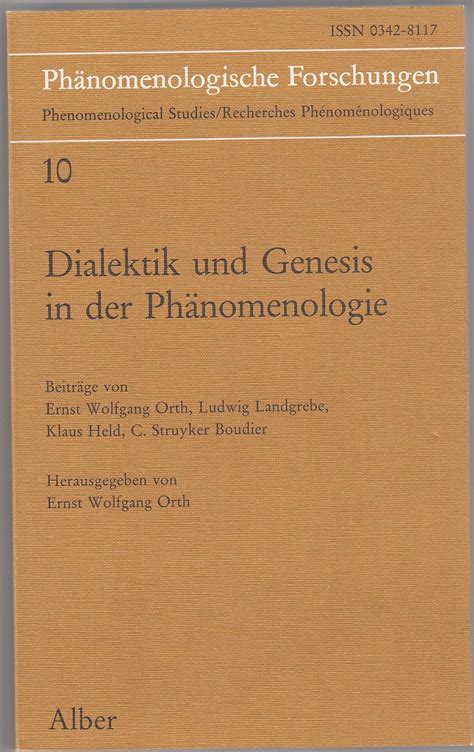 Dialektik und genesis in der phänomenologie. - Mélanges de paléographie et de bibliographie.