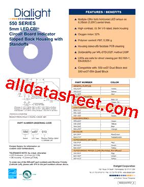 Dialight FLW666JC2NG - Datasheet PDF & Tech Specs