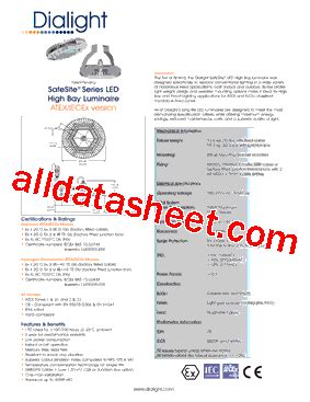 Dialight HBA9C4M LED lamp Datasheet Manualzz