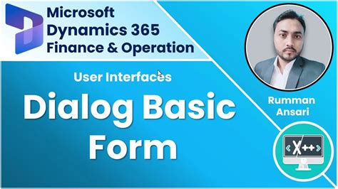 Dialog form pattern in d365.  Dialogs are synchronous.  Introduction Dia...