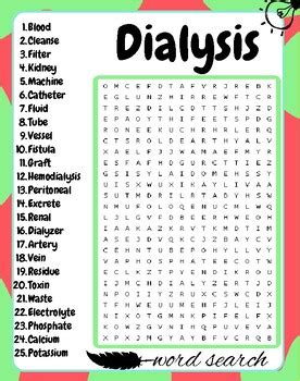 Dialysis Word Search