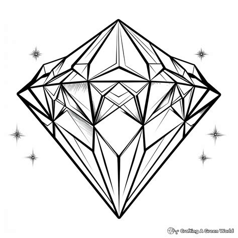 Diamond Coloring Pages