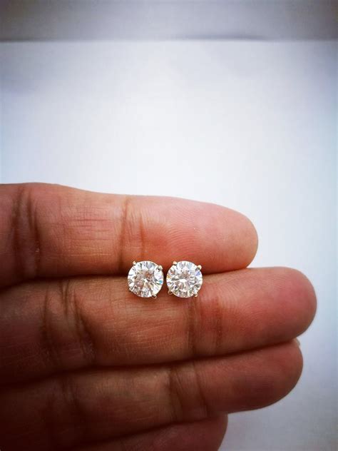 Diamond Earring Studs - Etsy