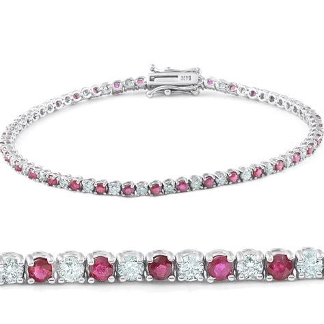 Diamond Ruby Fine Bracelets for sale eBay