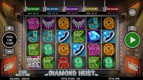 Diamond heist slot machine