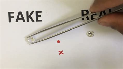 Diamond test How to test if a diamond is REAL or FAKE using the Dot