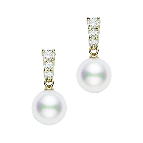 Diamond-Encrusted MAMA Pearl Drop Earrings – Sugar & Spice …