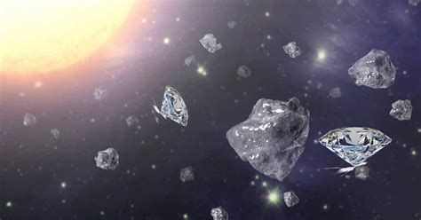 Diamonds can form in outer space and fall to Earth