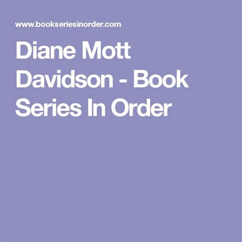 Diane Mott Davidson Books in Order (Complete Series …