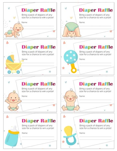 Diaper Raffle Printable