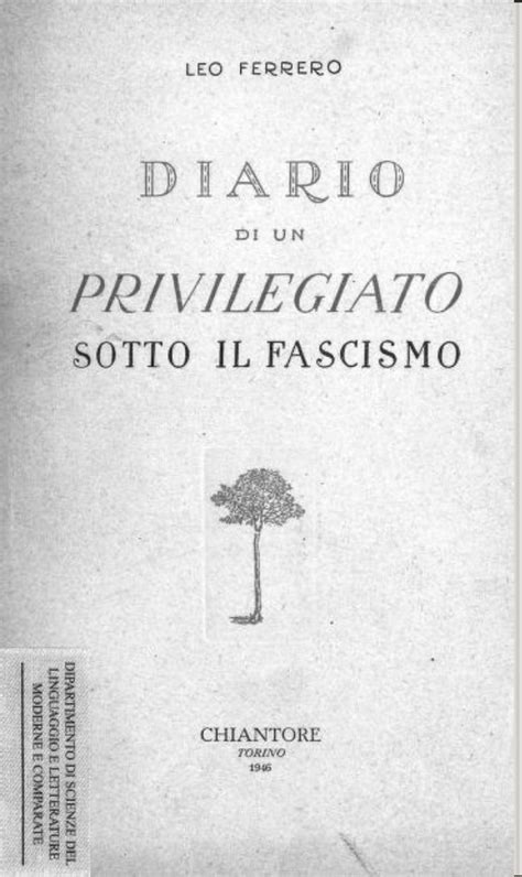 Diario di un privilegiato sotto il fascismo. - Supportive care of children with cancer current therapy and guidelines.