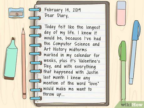 Diary Journal Entry