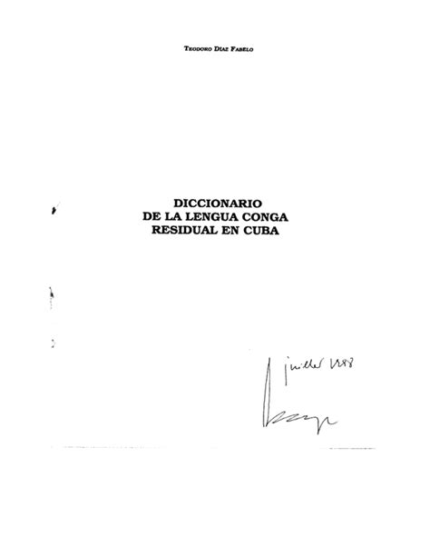 Diccionario de la lengua conga residual en cuba. - Lombardini 12ld 477 2 series motor service reparatur werkstatt handbuch.