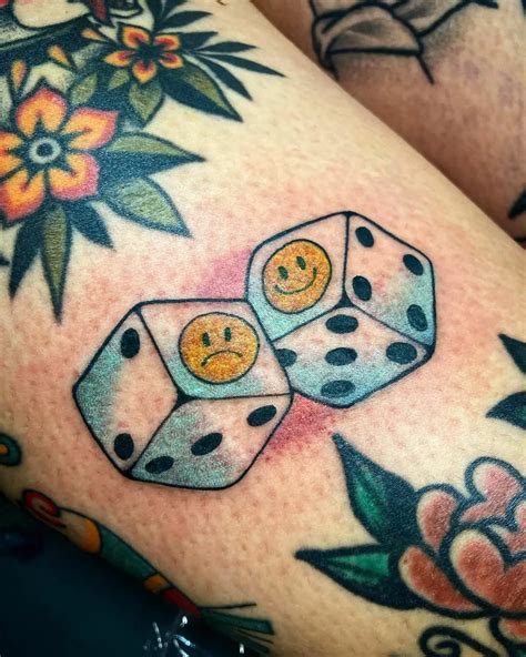 13. 3D Dice Tattoos. 14. Shoulder Dice Tattoos. 15. Elbow Dice Tattoos. 16. More Dice Tattoo Ideas. You can gleam a lot about a man's personality from the pair he chooses to roll with. Discover 75 dice tattoos for men with these cool iconic square designs.