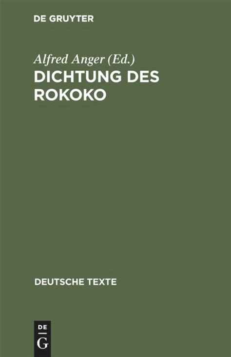Dichtung des rokoko, nach motiven geordnet. - Bedingungen in öffentlichen übernahmeangeboten, insbesondere material-adverse-change-klauseln.