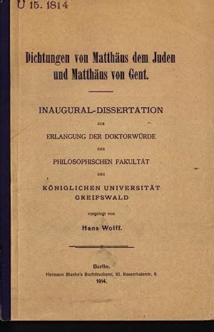 Dichtungen von matthäus dem juden und matthäus von gent. - Pc hardware and software lab manual.