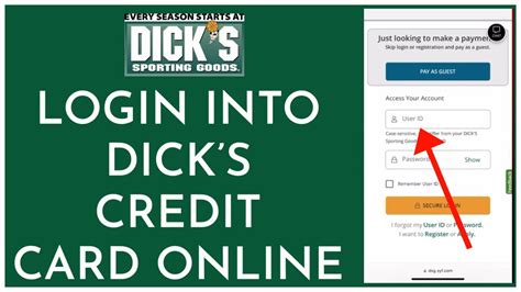 Step 3: Accessing the “Make a Payment” section. After logging in to your Dick’s Sporting Goods credit card account, you will need to locate the “Make a Payment” section to initiate the payment process. Here’s how you can access this section: From the account dashboard, navigate to the main menu.. 