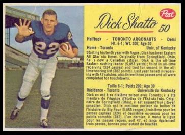 Dick Shatto American Football Database Fandom