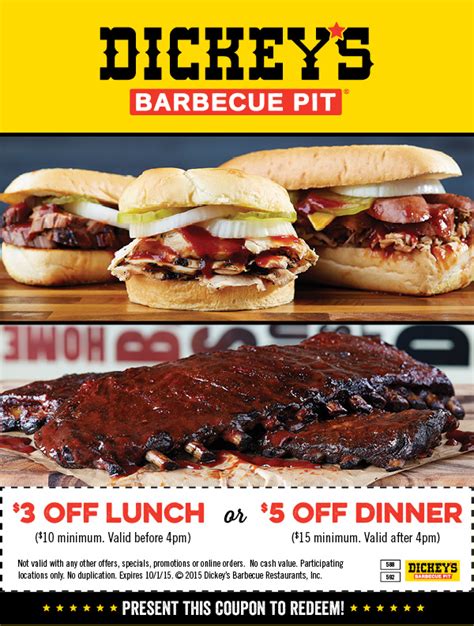 Dickey’s Barbecue Pit Coupons & Deals (Kids Eat FREE!)