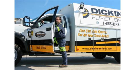 Dickinson fleet services. In the U.S., Cox Automotive Mobility Fleet Services is anchored by Dickinson Fleet Services (DFS), the leading provider of on-site mobile maintenance and repair services for light, medium, and ... 