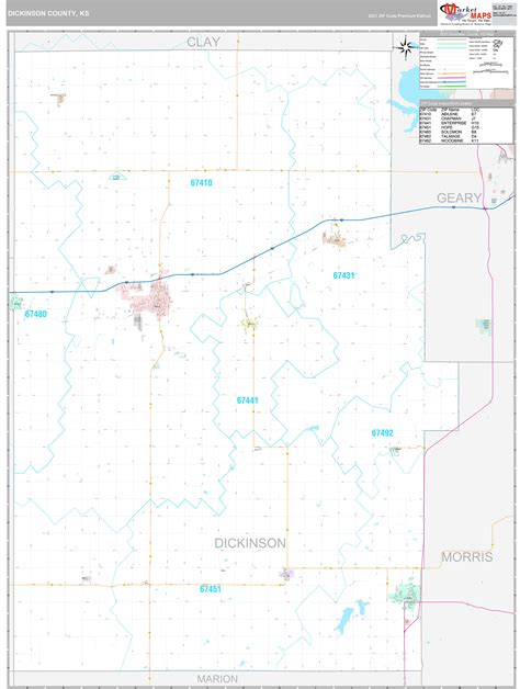 Copies of the Dickinson County map are available from the K