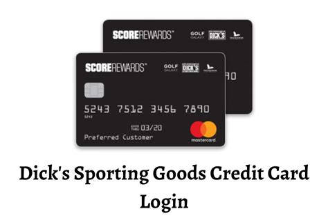 Dickssportinggoods credit card login. Grab 10% off Your Order. Shop at Dick's Sporting Goods: Up to 75% Off Clearance Deals. Claim 30% off Sitewide with this Promo Code! $20 off with Text Alerts with Dick's Sporting Goods Promo Code. Save big with a $20 off Coupon at Dick's Sporting Goods today! Browse the latest, active discounts for October 2023 Tested Verified Updated. 